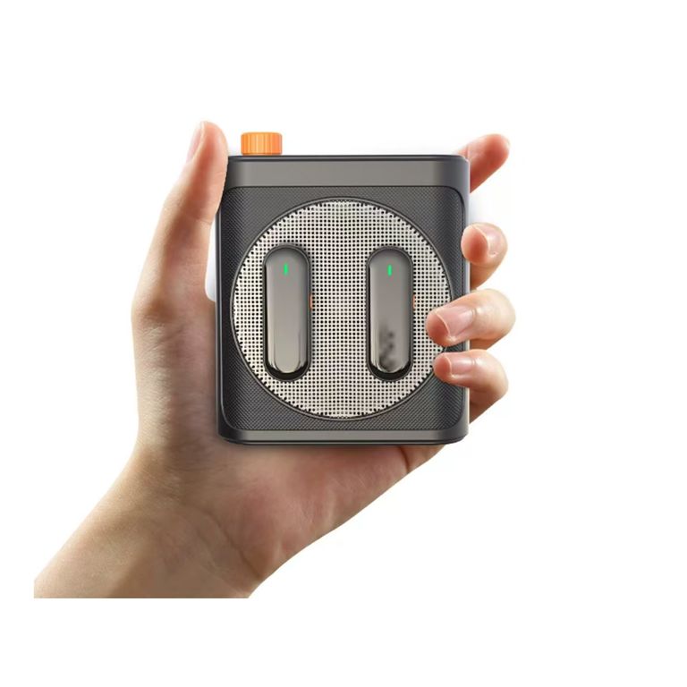 Amplificador de Voz Portátil con Doble Micrófono Inalámbrico y Bluetooth