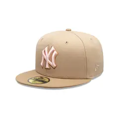 New Era - Gorra 59Fifty New York Yankees Pink Khaki Beige