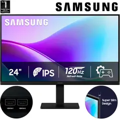 SAMSUNG - Monitor LS24F320GANXZA 24 Full HD Panel IPS 120Hz HDMI