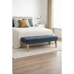 ARTSOFA - Banqueta Lumiére Azul Acero Antifluido + Obsequio