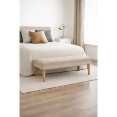 ARTSOFA - Banqueta Lumiére Beige Antifluido + Obsequio