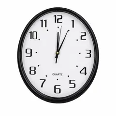 GENERICO - Reloj De Pared Redondo 30 cm Color Negro Para Sala Cocina Decorativo Z0318