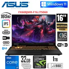 ASUS - Laptop TUF Gaming 16" WUXGA 165Hz Intel Core i7-14650HX 32GB RAM 1TB SSD RTX 5060 8GB