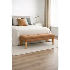 ARTSOFA - Banqueta Lumiére Marrón Claro Antifluido + Obsequio