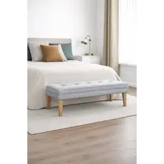 ARTSOFA - Banqueta Lumiére Plata Antifluido + Obsequio