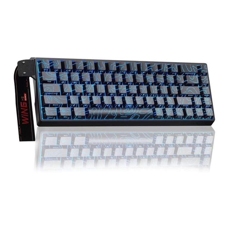 Teclado Magnético WIN68 HE 60% Sondeo 8000hz - Line Black