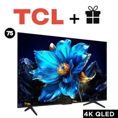 TCL - TELEVISOR 75" QLED 4K UHD SMART TV MOD 75T6C + REGALO