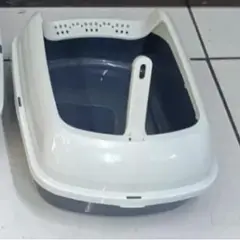 GENERICO - ARENERO SEMICERRADO PARA GATOS PLOMO