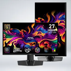 MSI - MONITOR GAMER MAG 271QP QD-OLED X24 WQHD 27 " 240hz 0.03ms HDR NVIDIA G-SYNC AMD FreeSynC