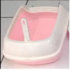 GENERICO - ARENERO SEMICERRADO PARA GATOS ROSADO