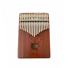 TITAN - Kalimba 17 Notas con Diseño de Cerdito - Piano de Pulgar de Madera Maciza con Kit Completo