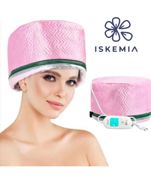 GORRO TÉRMICO ELÉCTRICO para Tratamientos Capilares SPA en ROSA
