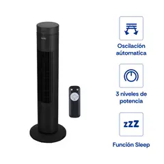 SOLE - Ventilador Tipo Torre Black 76 Cm 3120SOLAIR019V2