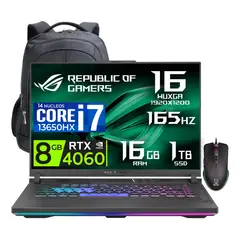 ASUS - Laptop gamer ROG Strix G16 16″ WUXGA 165H Core i7-13650HX Nvidia 8gb RTX4060 16gb Ram 1tb SSD