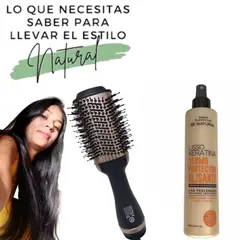 GENERICO - Cepillo Alisador Secador Electrico DALING Profesional Protector BE NATURAL
