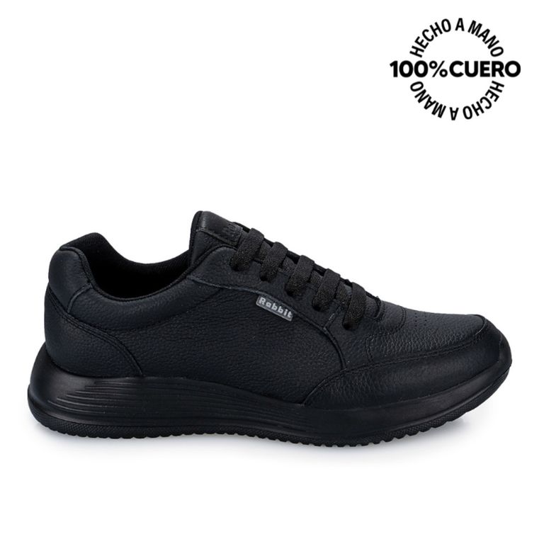 Zapatilla Escolar Básico ALEX-053T NEGRO Cuero
