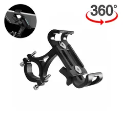 GENERICO - Holder Soporte para Celular 65 Aluminio 360° Bicicleta Moto Scooter