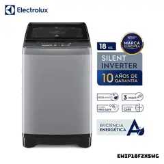ELECTROLUX - LAVADORA TECNOLOGIA INVERTER KG CARGA SUPERIOR GRIS - EWIP18F2XSWG