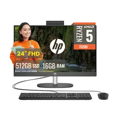 HP - All In One ProOne 245 Ryzen R5 7520U 16GB SSD 512GB 23.8 " FHD