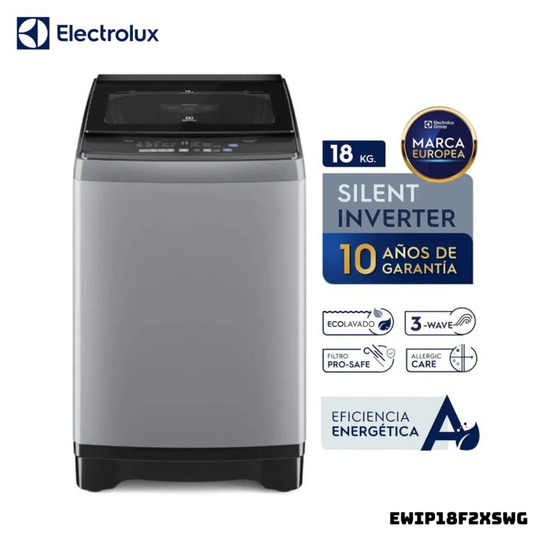 LAVADORA TECNOLOGIA INVERTER KG CARGA SUPERIOR GRIS - EWIP18F2XSWG