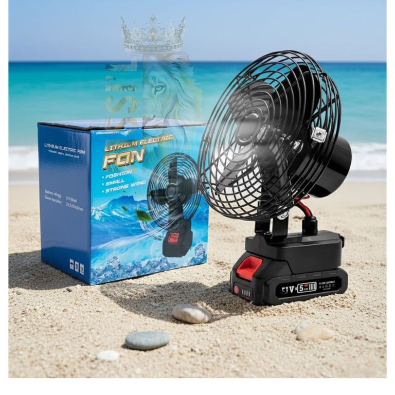 VENTILADOR PORTATIL CON BATERIA RECARGABLE DE 48V