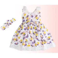 BANNITAS - VESTIDO CASUAL PARA NIÑAS MARIANA ROSADO T18M