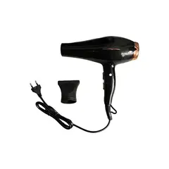 GENERICO - SECADORA DE PELO NEGRO Y DORADO HAIR DRYER DE 800W