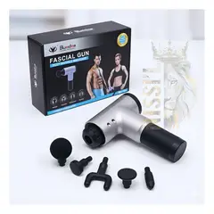 OEM - PISTOLA MASAJEADORA MUSCULAR RECARGABLE CON VARIAS VELOCIDADES