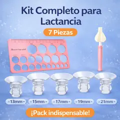 GENERICO - Set Completo de Adaptadores de Pezón para Extractor de Leche – 7 Piezas