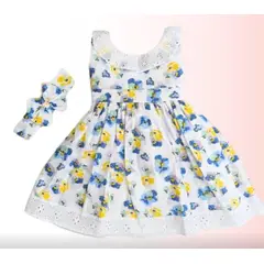 BANNITAS - VESTIDO CASUAL PARA NIÑAS MARIANA CELESTE T36M