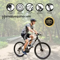 VELOX - Bicicleta Montañera Deportiva Aro 29 «Roma MTB II» Black & White