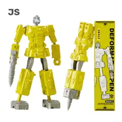 GENERICO - LAPICERO MODELO ROBOT FUTURISTA ESCOLAR PARA NIÑOS AMARILLO JS
