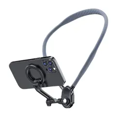 GENERICO - Soporte Magnético de Cuello para Celular Manos Libres con Rotación 360° para Grabación Vlogs y POV