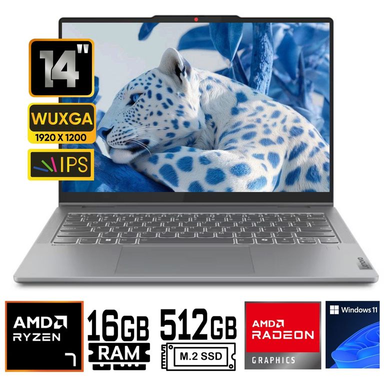 Laptop IdeaPad 5 2-in-1 14AHP9 14" WUXGA, AMD Ryzen 7 - 8845HS, Ram 16GB, 512 SSD WIN 11