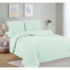 CASATEX - Cubrecama + Juego de sabanas 2 plazas 100% Algodón 5 Piezas