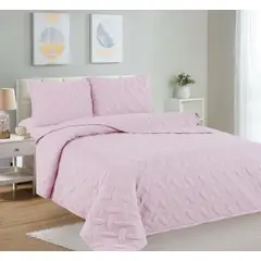 CASATEX - Cubrecama + Juego de sabanas 2 plazas 100% Algodón 5 Piezas