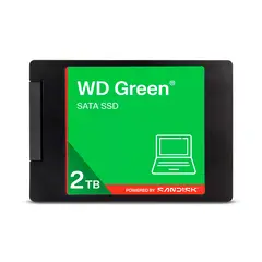 WESTERN DIGITAL - SSD Green 2TB Disco Sólido 2.5 SATA III Alta Capacidad