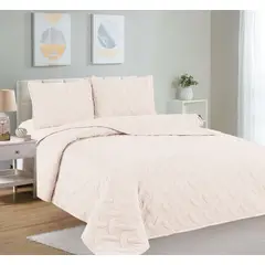 CASATEX - Cubrecama + Juego de sabanas 2 plazas 100% Algodón 5 Piezas