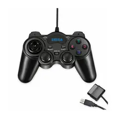 SEISA - Mando Joystick Analógico USB Compatible PC PS3 PS2 Android