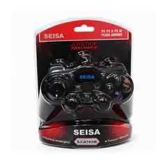 SEISA - Control USB SJ-A703W Para PC PS2 PS3 Android Con Vibración