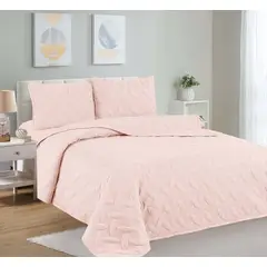 CASATEX - Cubrecama + Juego de sabanas 2 plazas 100% Algodón 5 Piezas