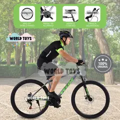 VELOX - Bicicleta Montañera Deportiva Aro 29 «Roma MTB II» Black & Green