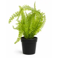 INSPIRA MARKET - Planta Artificial Helecho con macetero decorativo