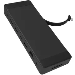 ZAGG - Hub adaptador 9 puertos: 2 USB-C, 2 HDMI 4K, Ethernet, USB-A, SD/MicroSD