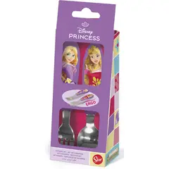 PRINCESA - SET DE 2 CUBIERTOS METALICOS (CUCHARA Y TENEDOR)