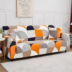 GENERICO - Funda Para Muebles De 3 asientos o 3 Cuerpos - Diseño Espiral Multicolor
