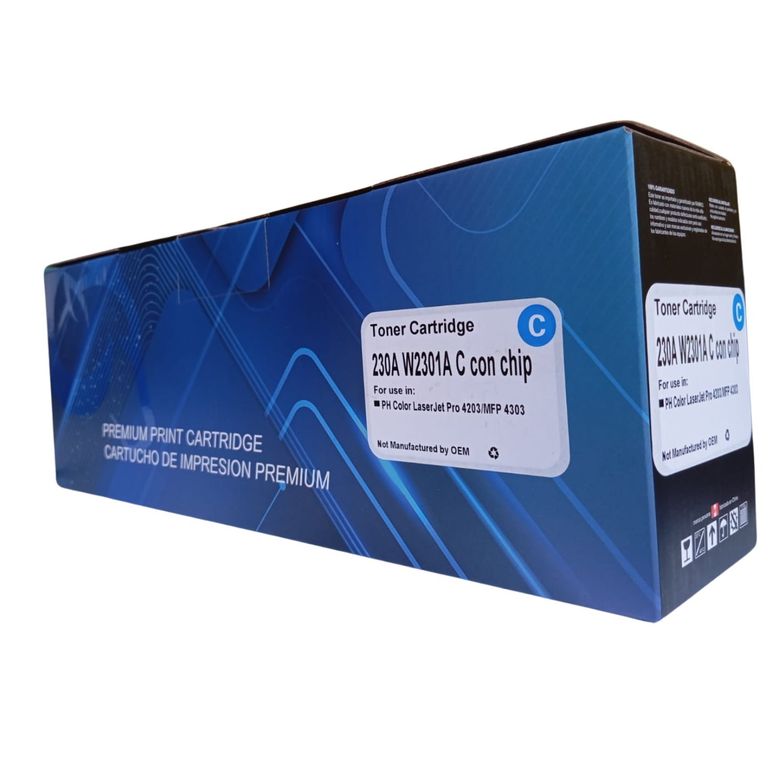 TONER COMPATIBLE 230A CYAN CON CHIP