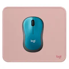 LOGITECH - COMBO MOUSE M185 AZUL Y PAD MOUSE ROSADO