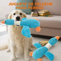 GENERICO - JUGUETE MORDEDOR PARA PERRO - GANSO CELESTE