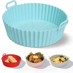 GENERICO - Molde Silicona Air Fryer 20cm Antiadherente BPA Free